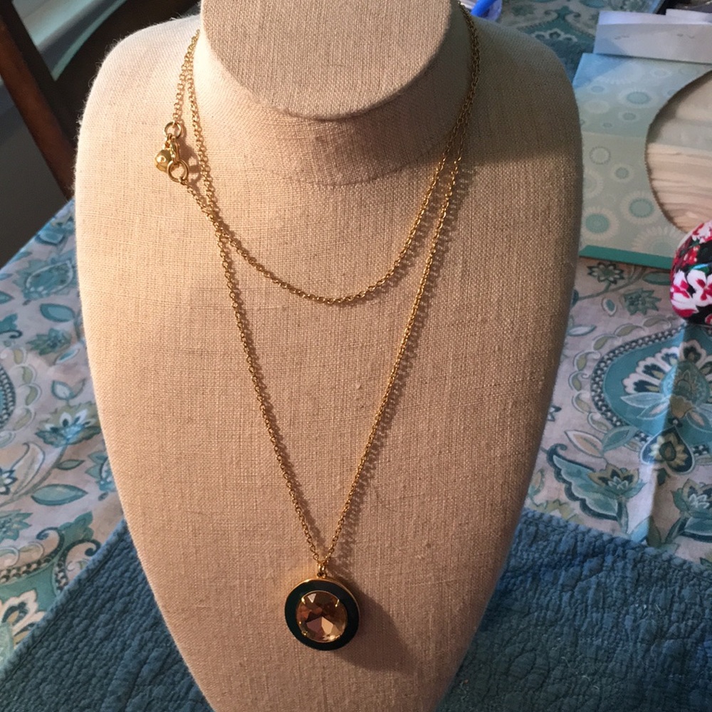 J Crew jewel pendant long necklace l